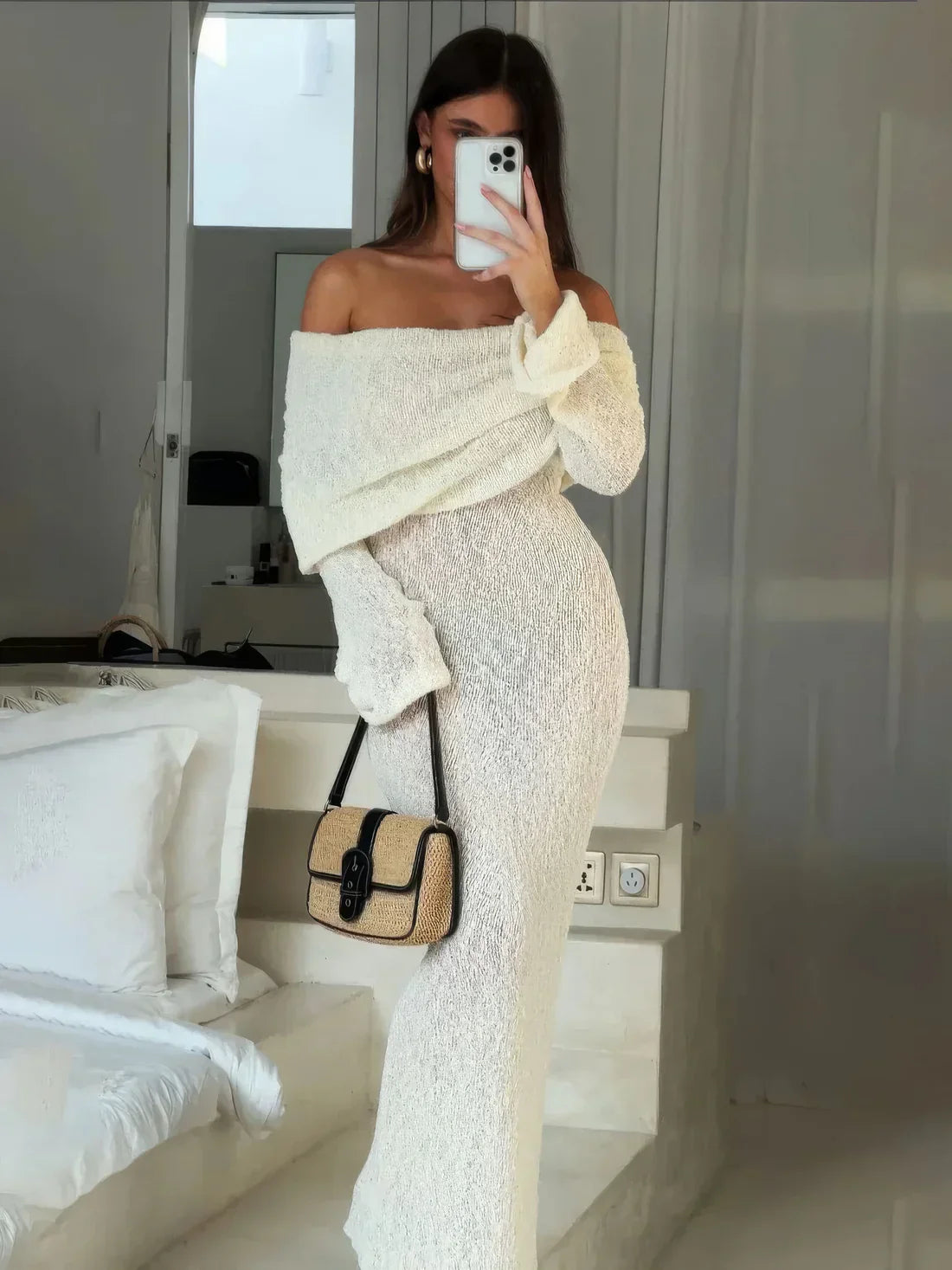 Amanda Kleid mit Struktur