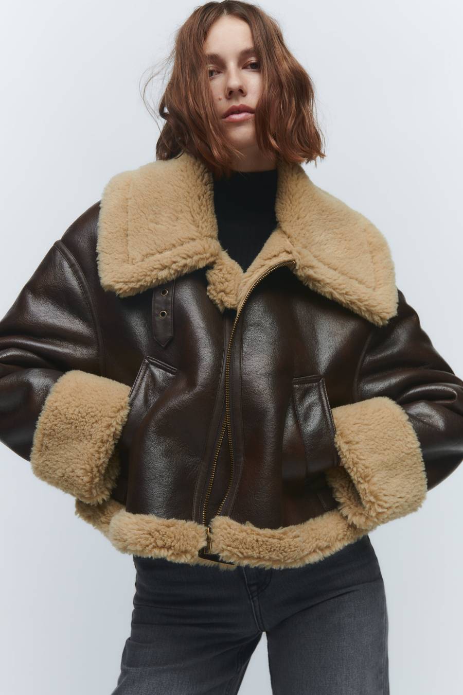 Elyana Bikerjacke mit Fell