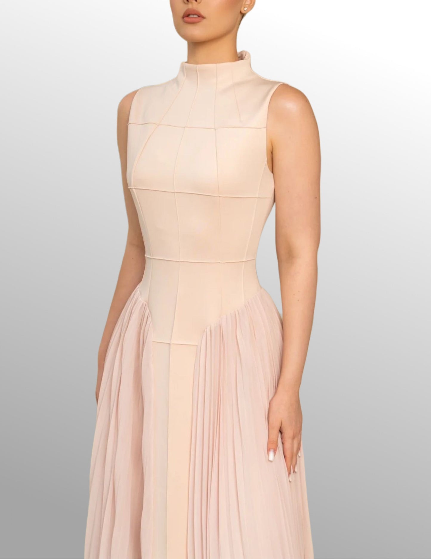Elyana Premium Plisseekleid