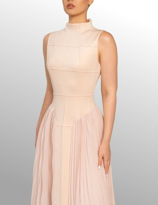 Elyana Premium Plisseekleid