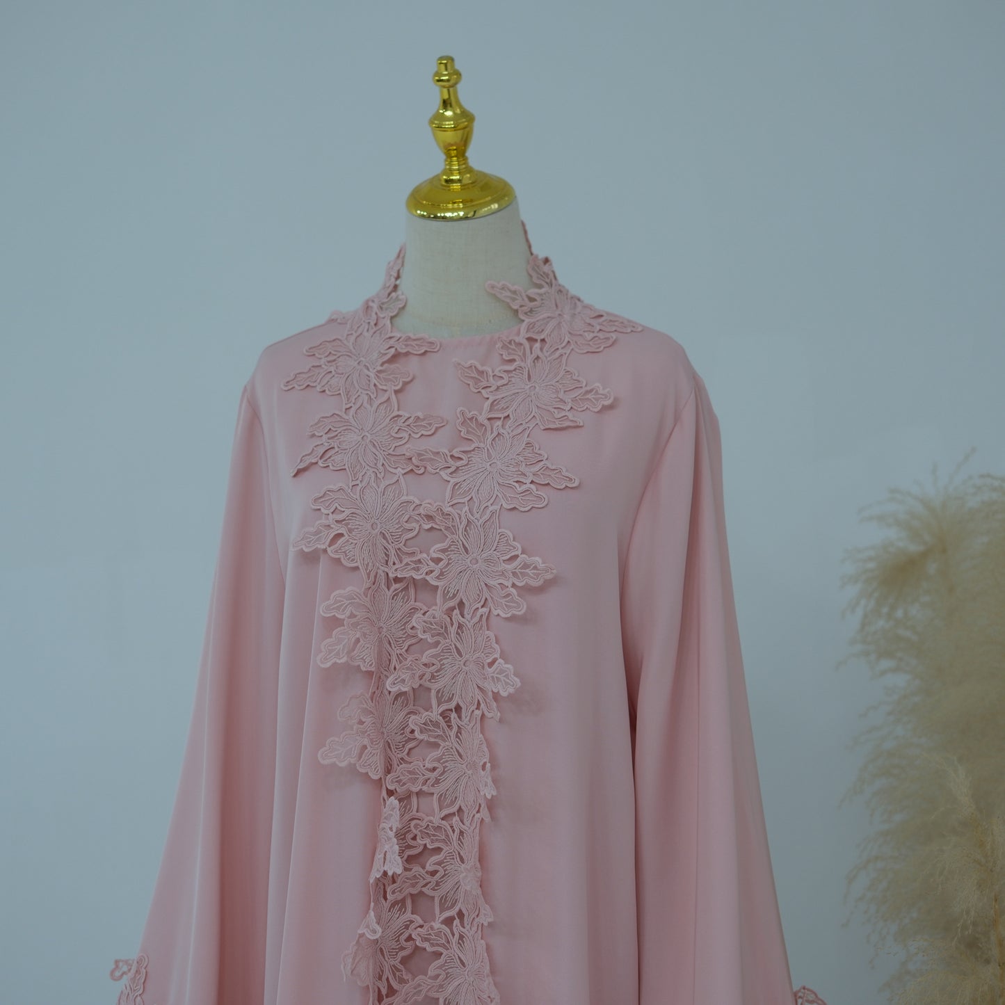 Lace Flower Abaya