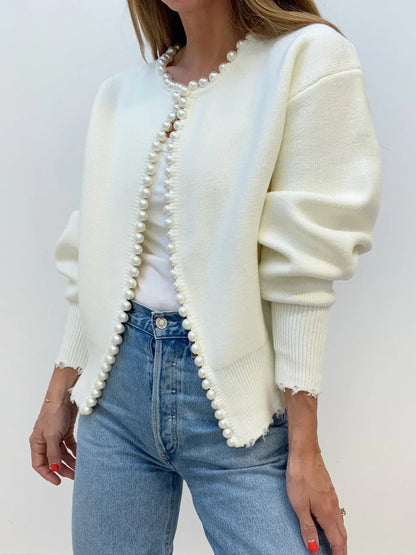 Elyana Perlenstrickjacke