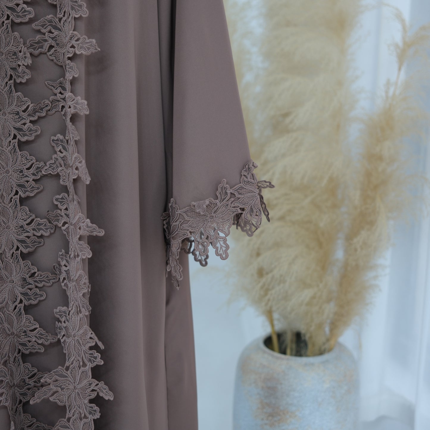Lace Flower Abaya