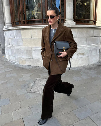 Elyana Velour Jacke Oversized