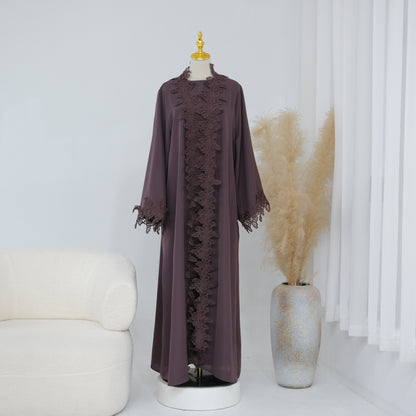Lace Flower Abaya