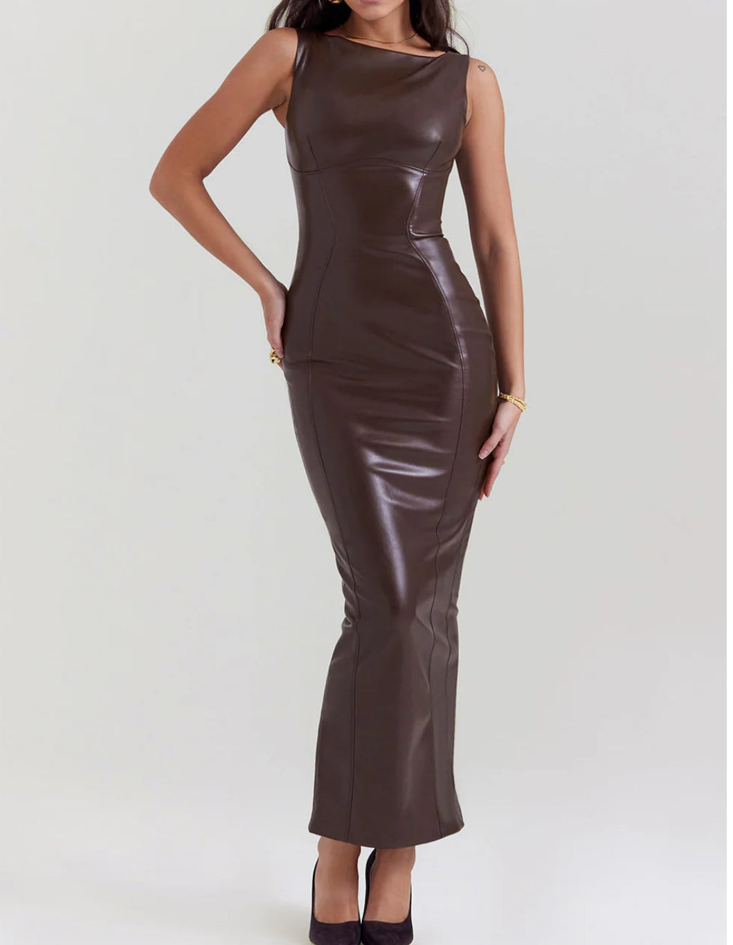 Xenia Kleid aus Leder