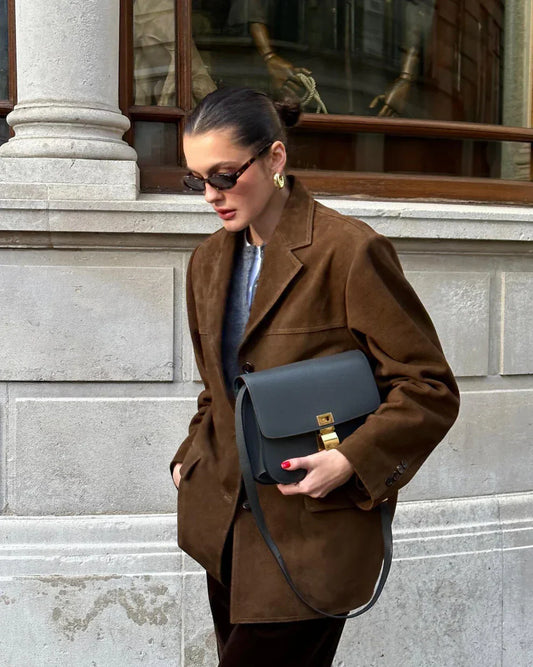 Elyana Velour Jacke Oversized