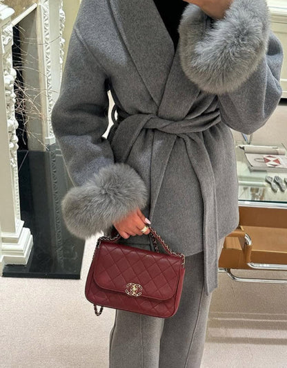 Elyana Jacke mit Fellärmeln