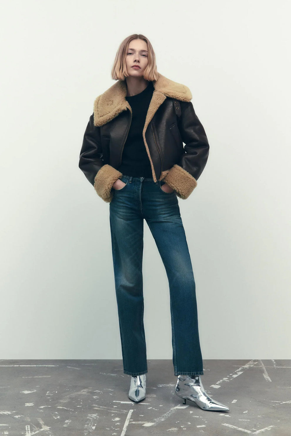 Elyana Bikerjacke mit Fell