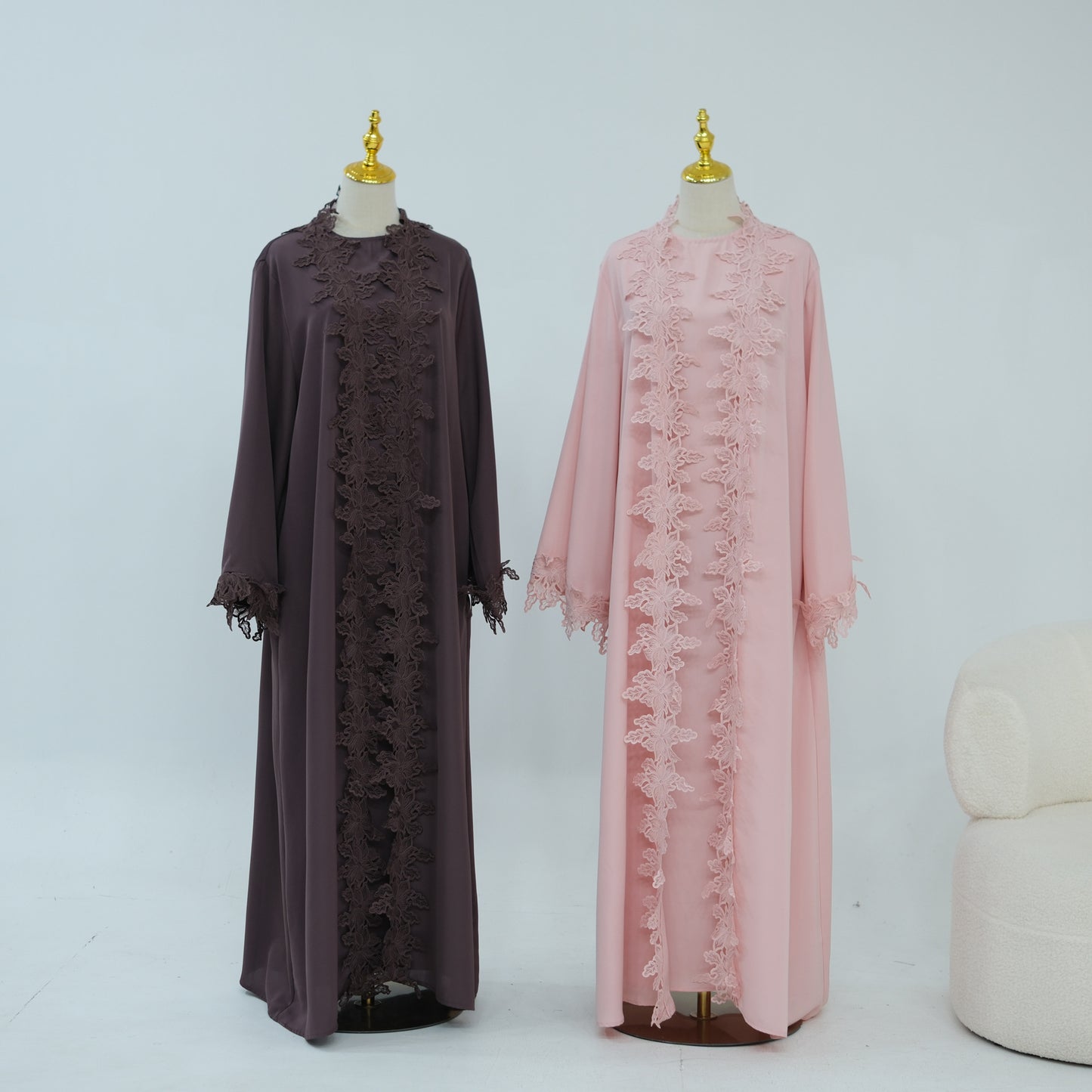Lace Flower Abaya