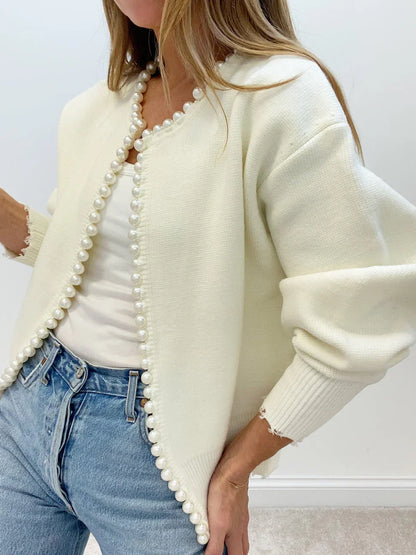 Elyana Perlenstrickjacke