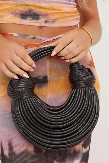 Elyana Geriffelte Tasche