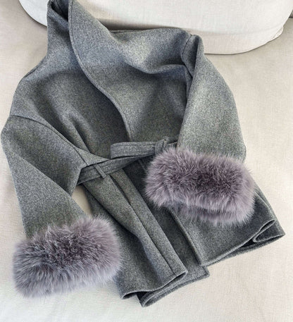 Elyana Jacke mit Fellärmeln