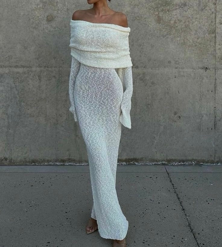 Amanda Kleid mit Struktur