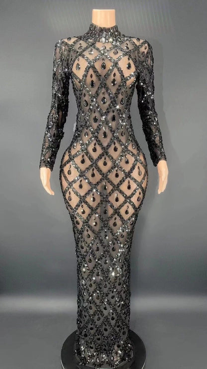 Almaz Kleid mit Strass