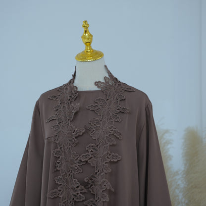 Lace Flower Abaya