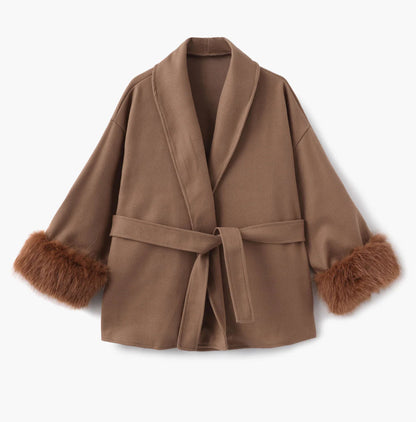 Elyana Jacke mit Fellärmeln