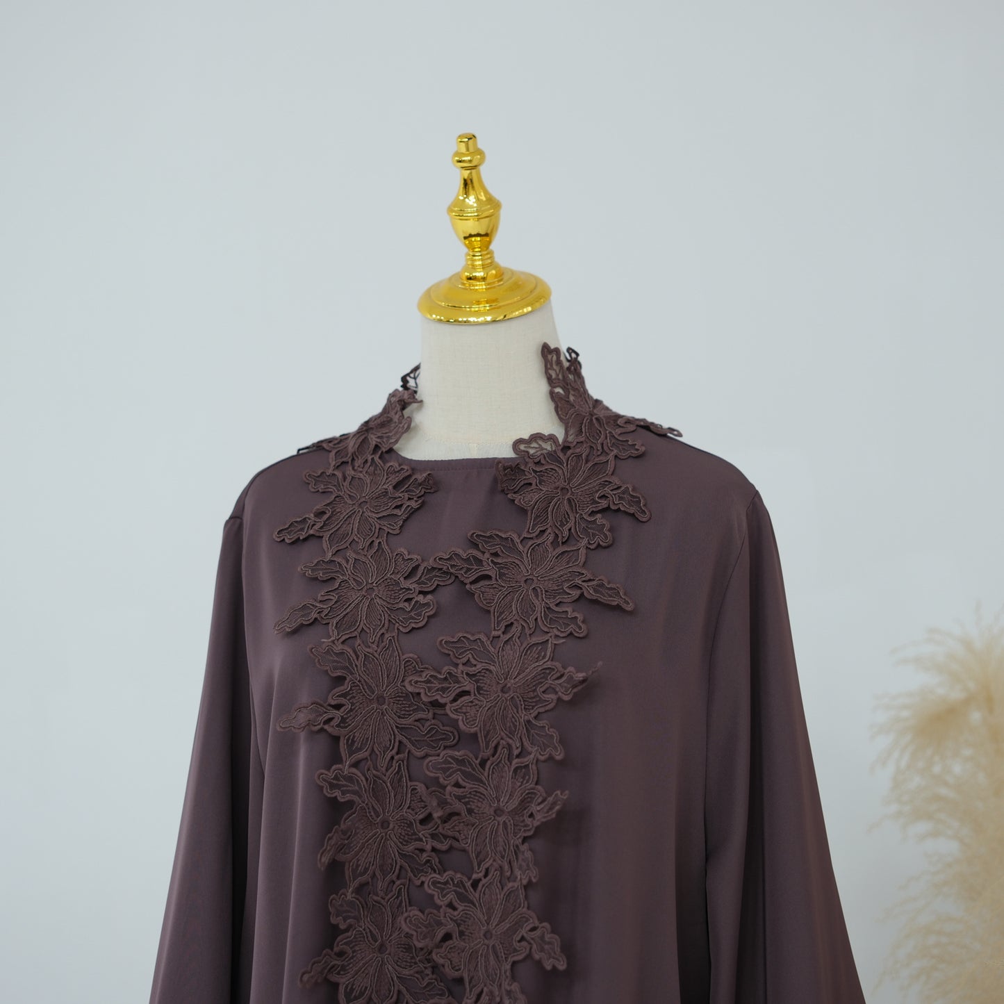 Lace Flower Abaya