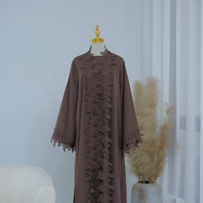 Lace Flower Abaya