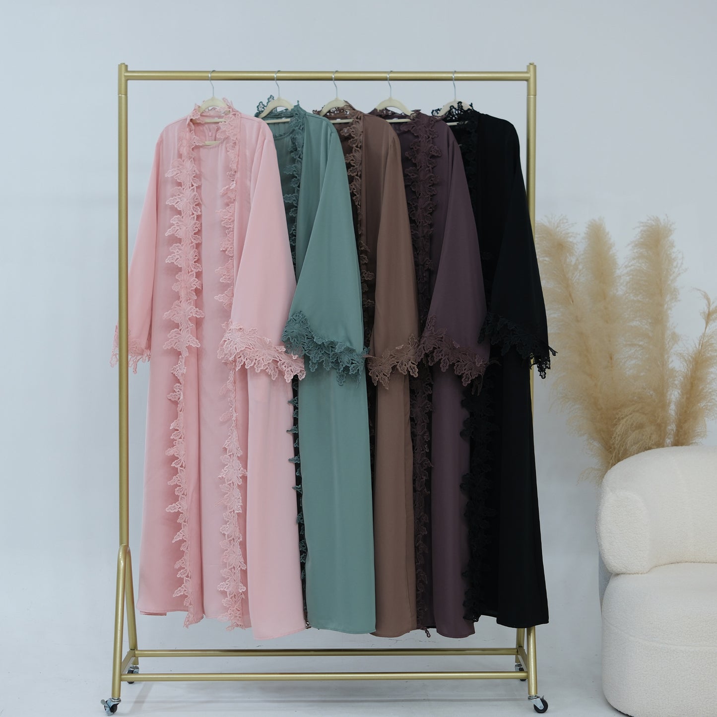 Lace Flower Abaya