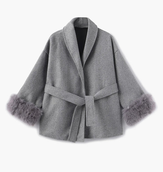 Elyana Jacke mit Fellärmeln