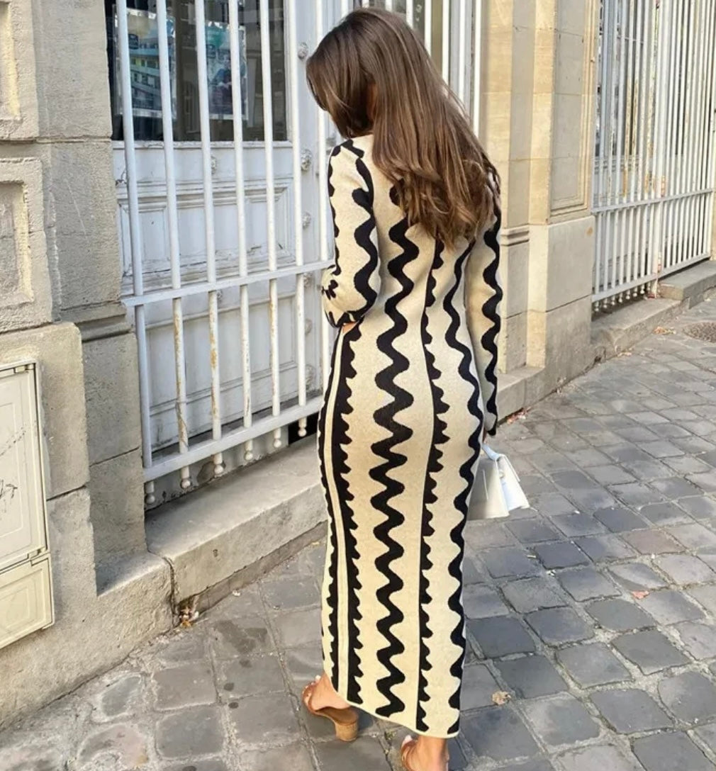 Jamila Kleid mit Muster
