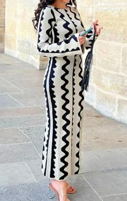 Jamila Kleid mit Muster