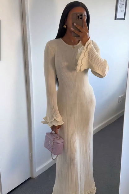 Elyana Premium Kleid mit Rüschen