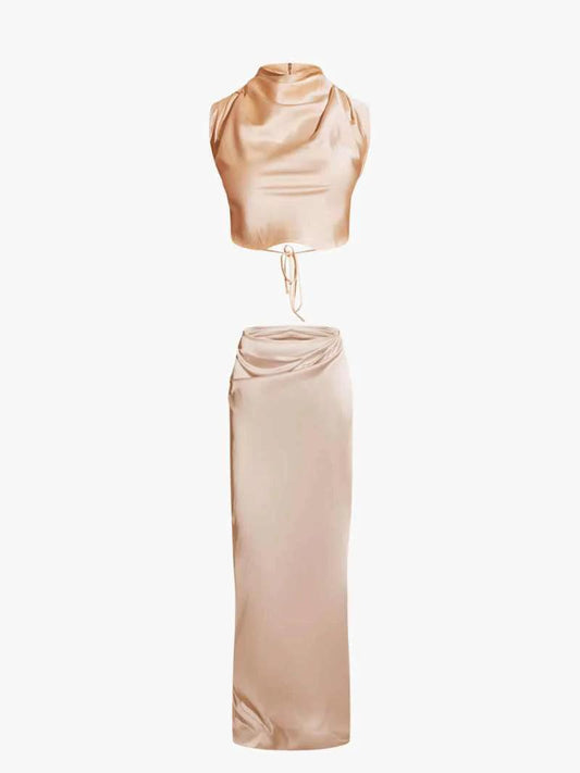 Lucia Satin Zweiteiler