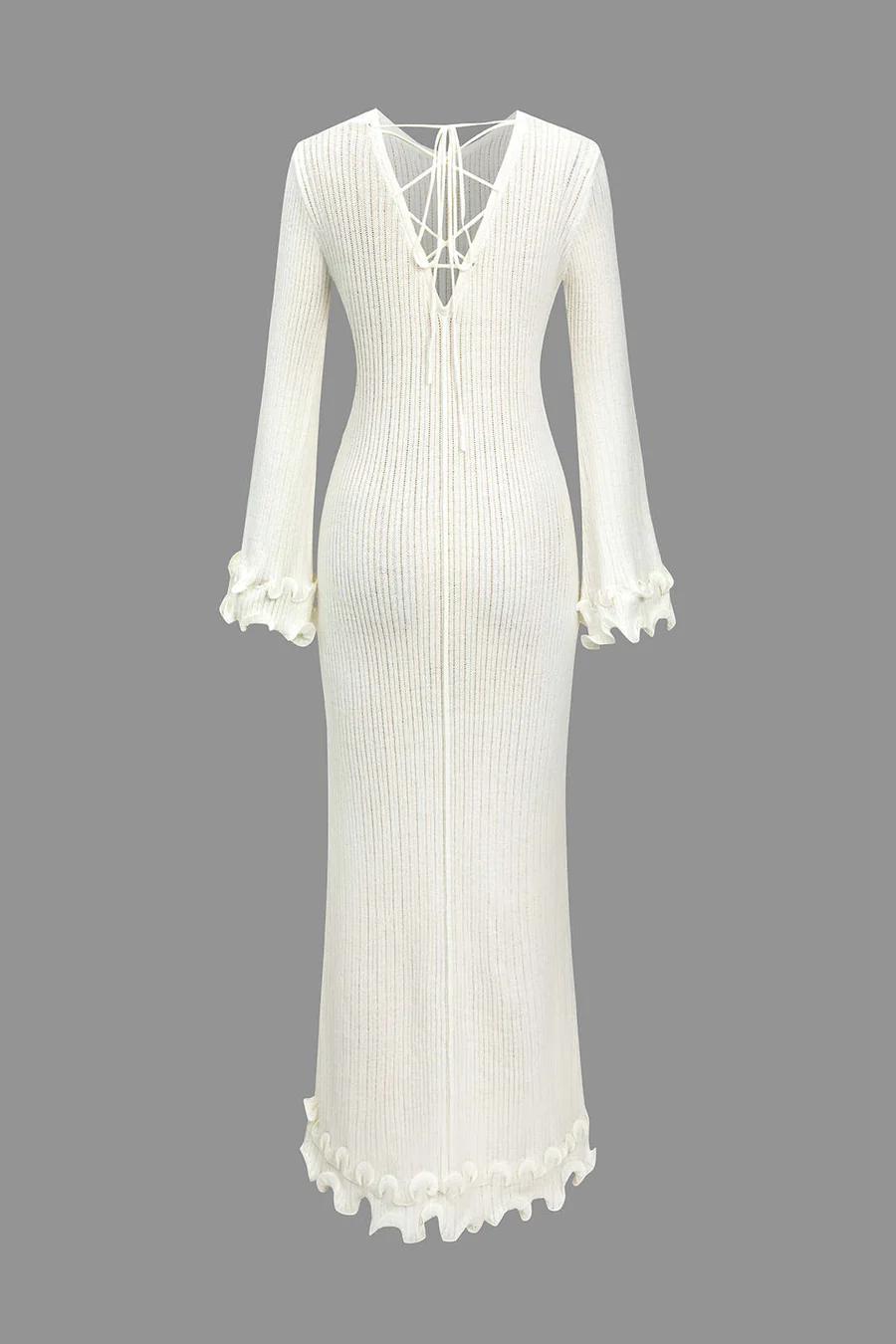 Elyana Premium Kleid mit Rüschen