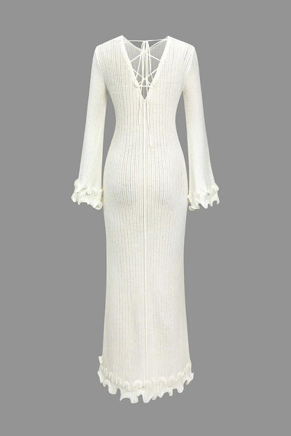 Elyana Premium Kleid mit Rüschen