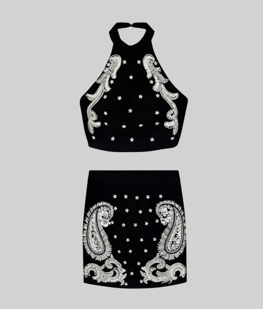 Elyana Premium Zweiteiler mit Strass