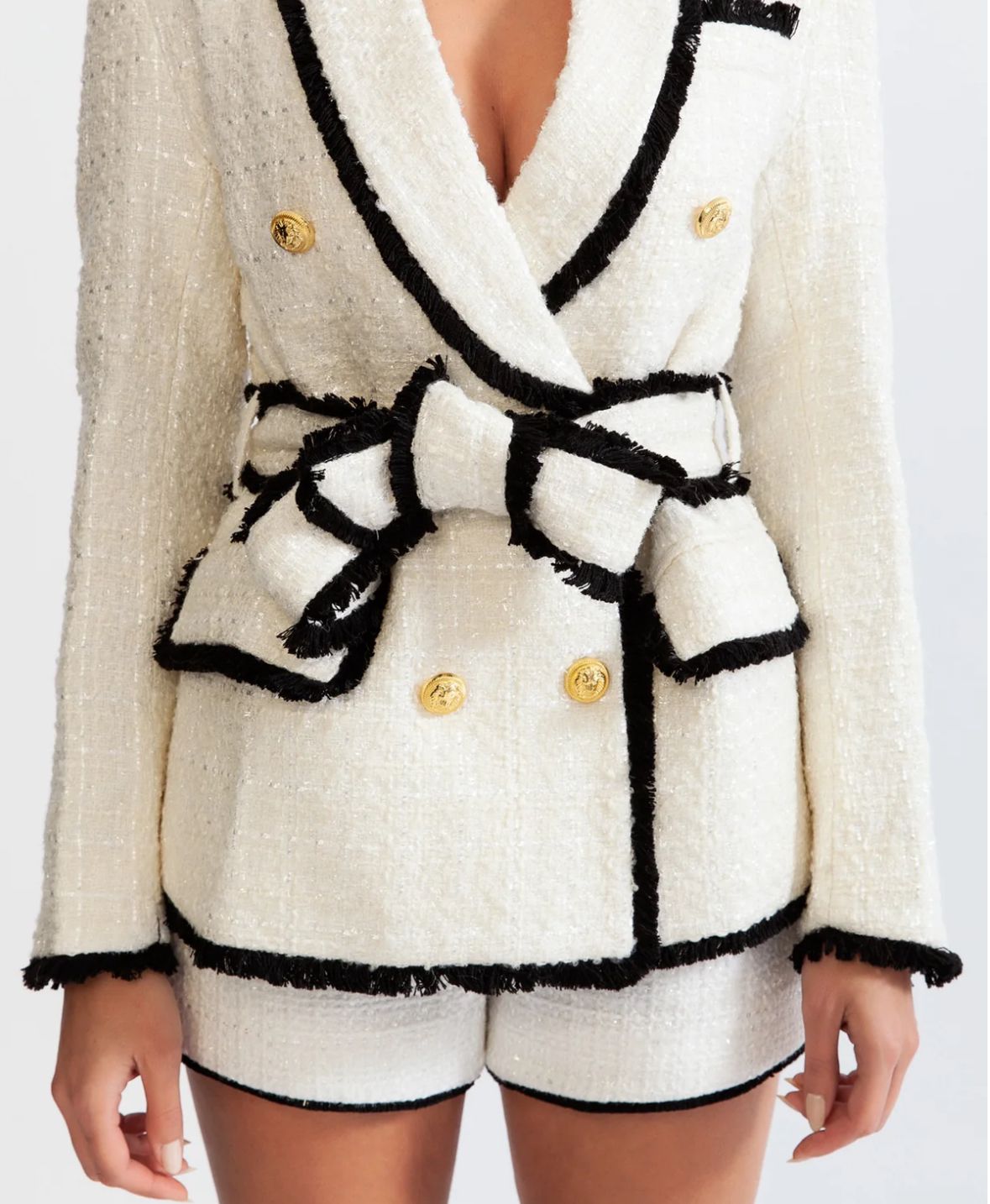 Elyana Premium Blazer mit Gürtel