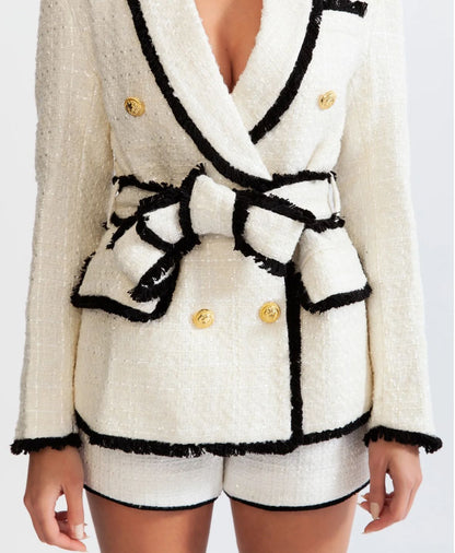 Elyana Premium Blazer mit Gürtel