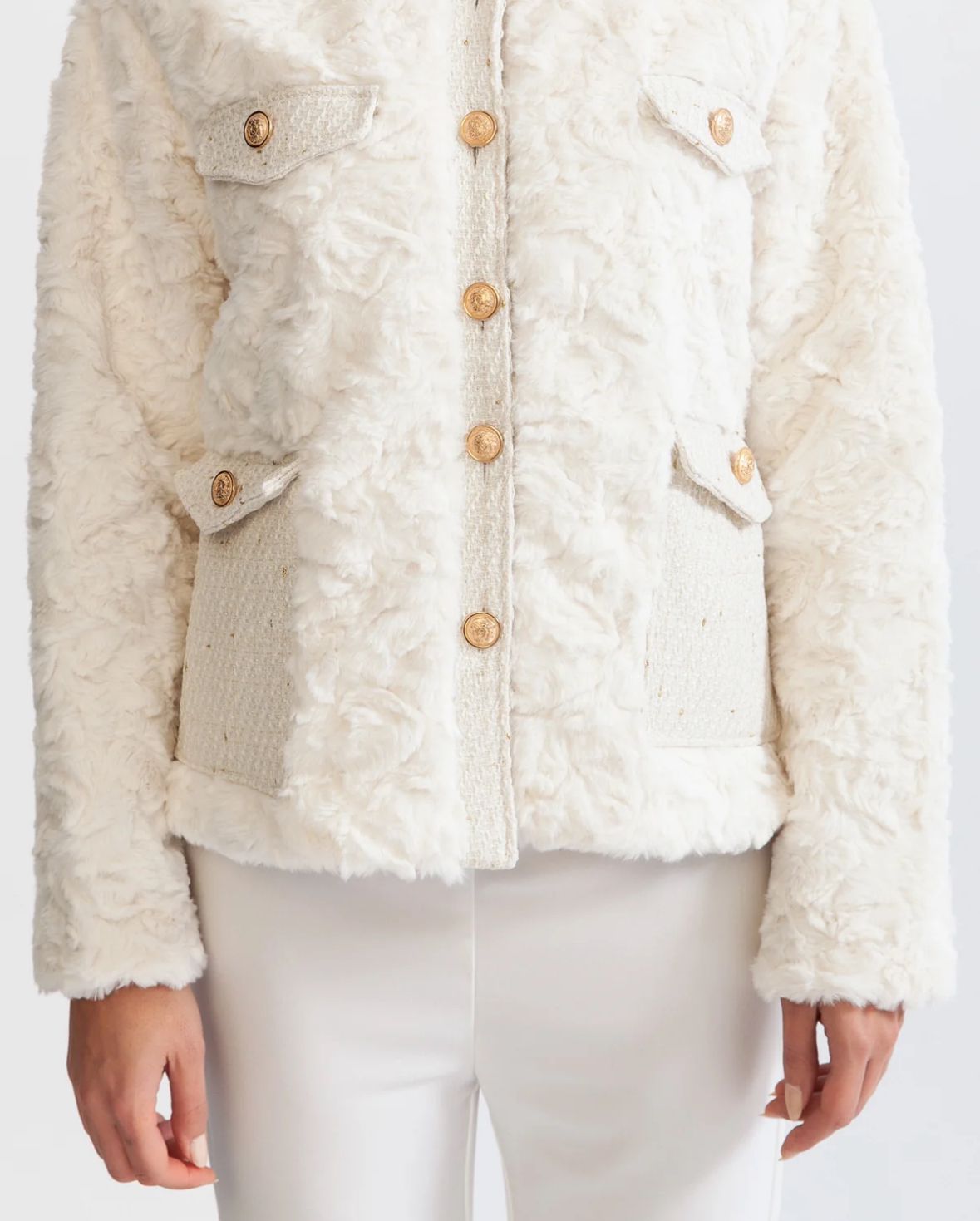 Elyana Premium Jacke mit Goldknöpfen