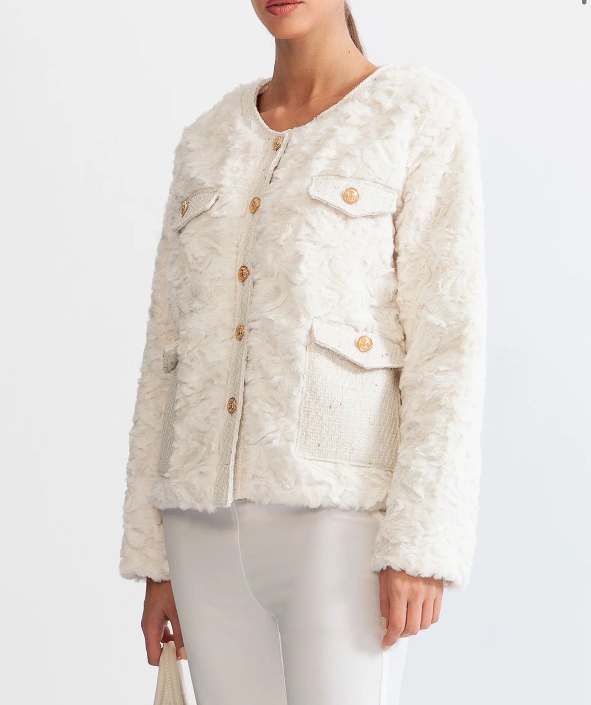 Elyana Premium Jacke mit Goldknöpfen