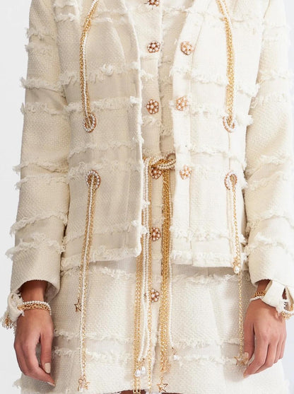 Elyana Premium Tweed-Blazer mit Perlen