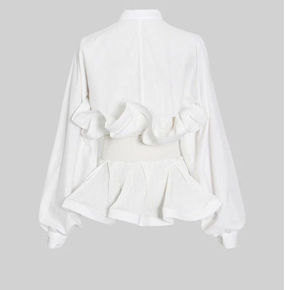 Elyana Premium Bluse mit Rüschen