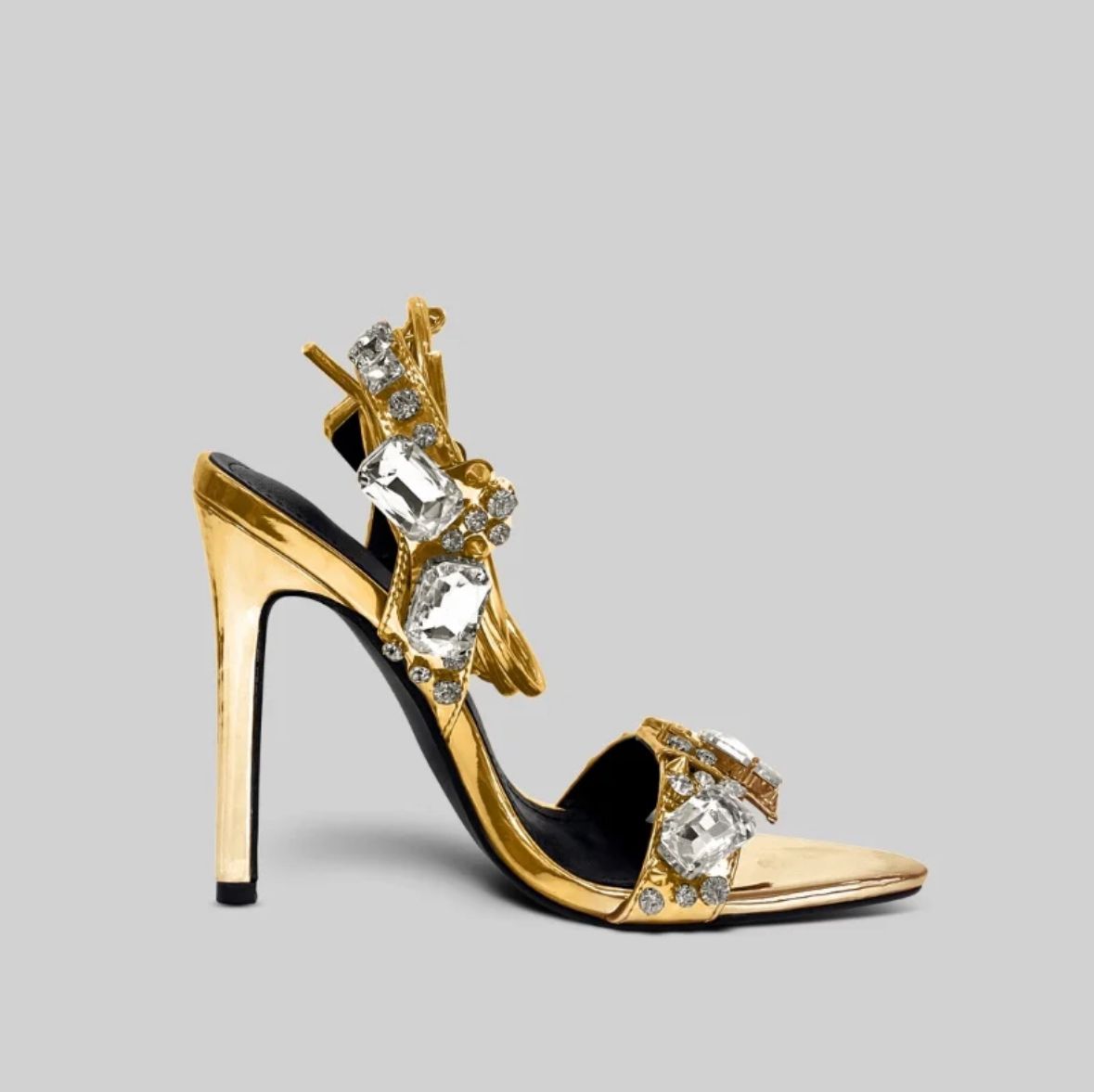 Elyana Premium Heels Metallic