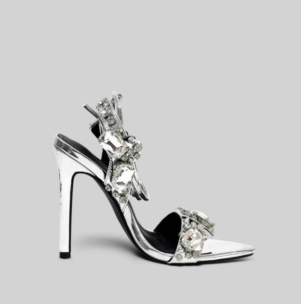Elyana Premium Heels Metallic
