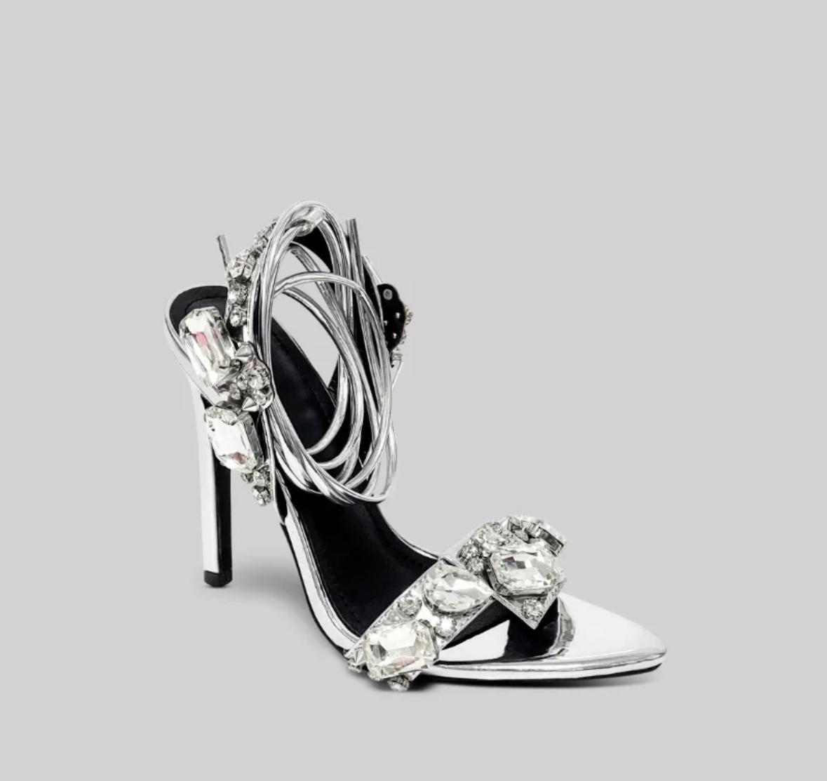 Elyana Premium Heels Metallic