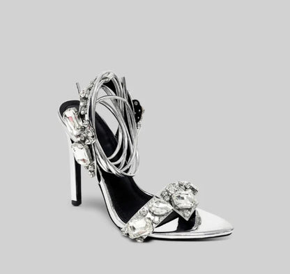 Elyana Premium Heels Metallic