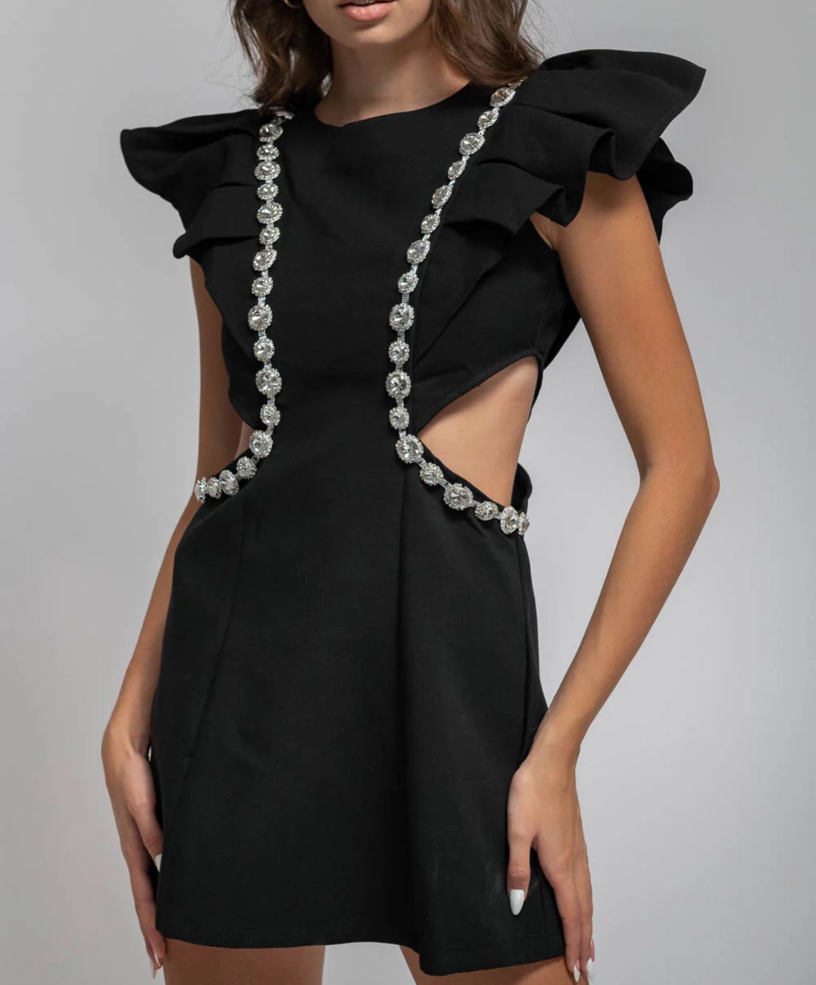 Elyana Premium Kleid mit Schmuckdetails