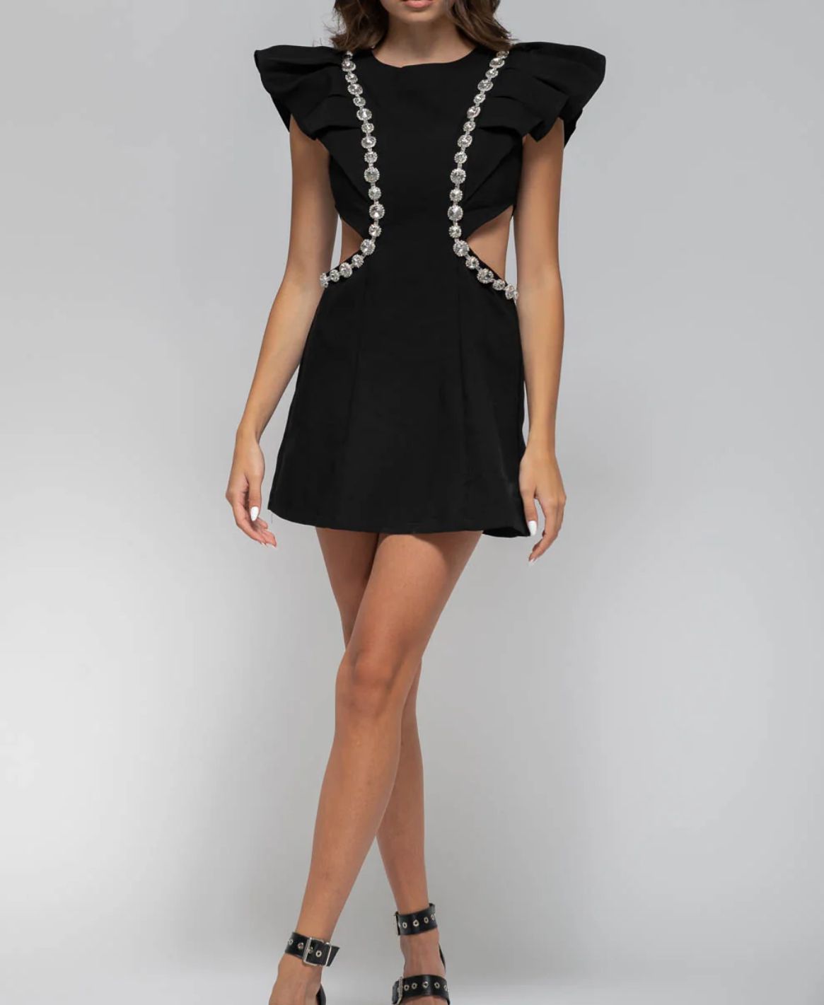 Elyana Premium Kleid mit Schmuckdetails