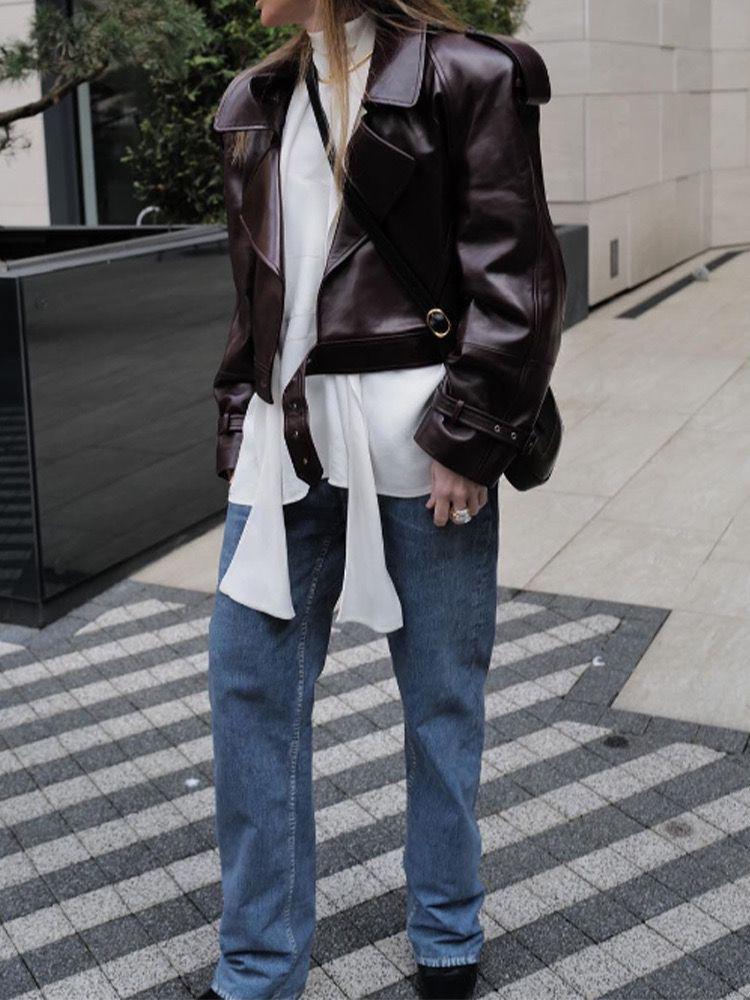 Elyana Oversized Bikerjacke