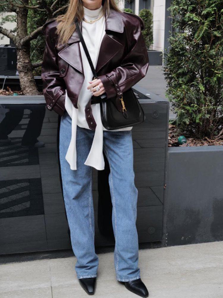 Elyana Oversized Bikerjacke
