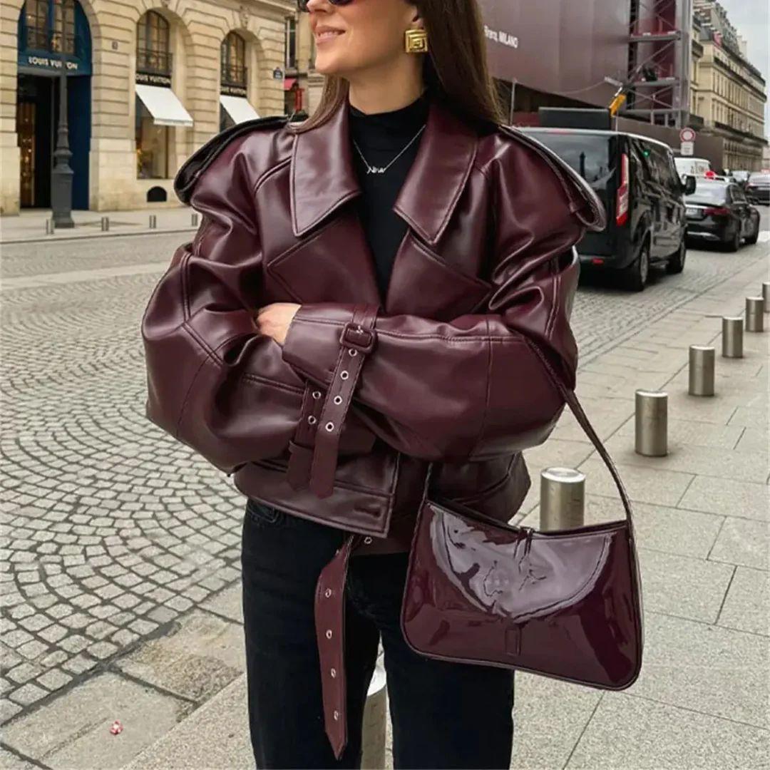 Elyana Oversized Bikerjacke