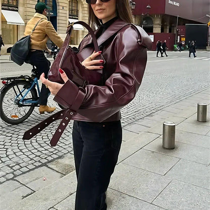 Elyana Oversized Bikerjacke