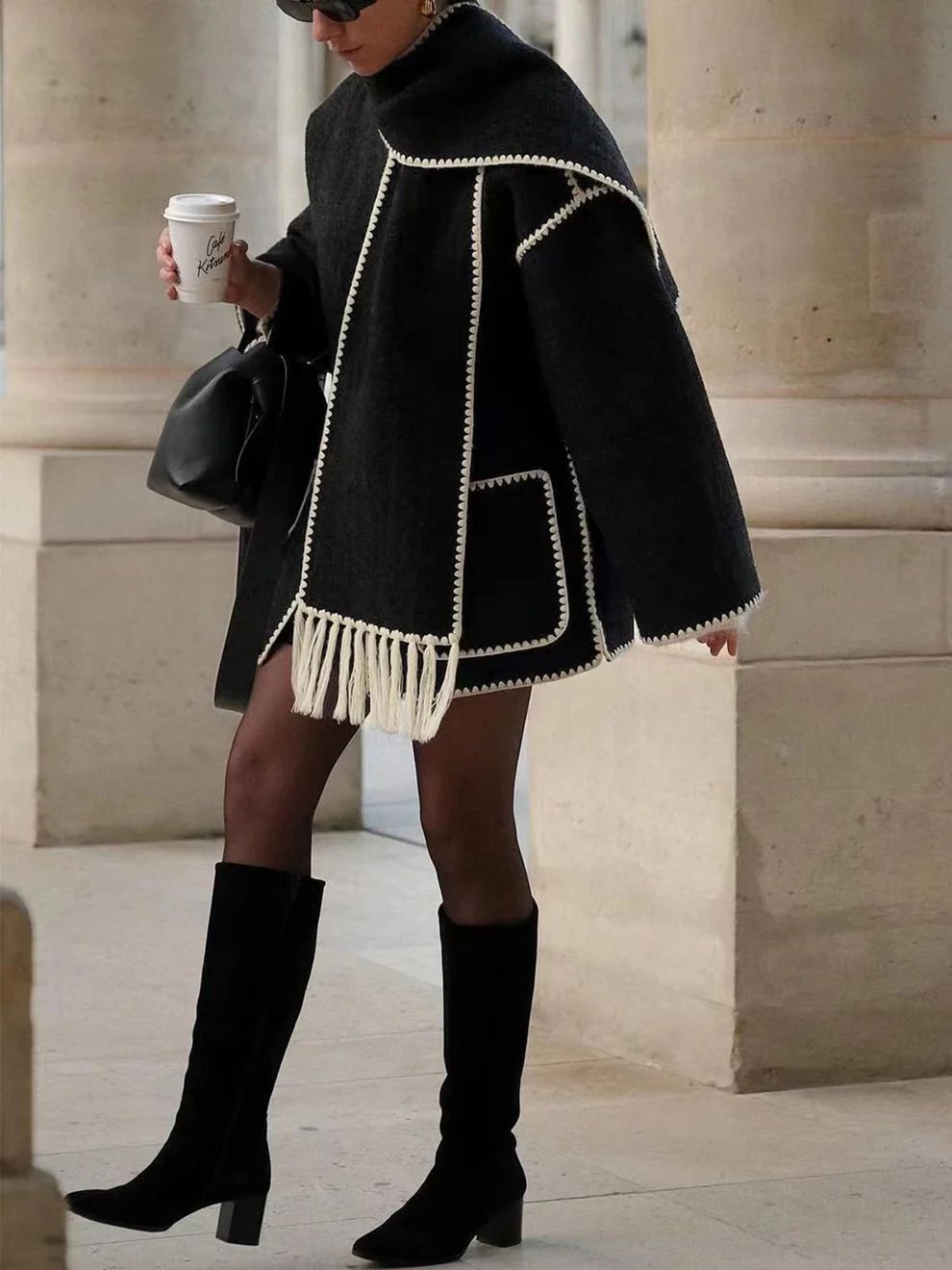 Elyana Strickjacke mit Schal
