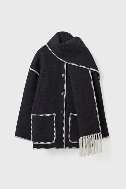 Elyana Strickjacke mit Schal